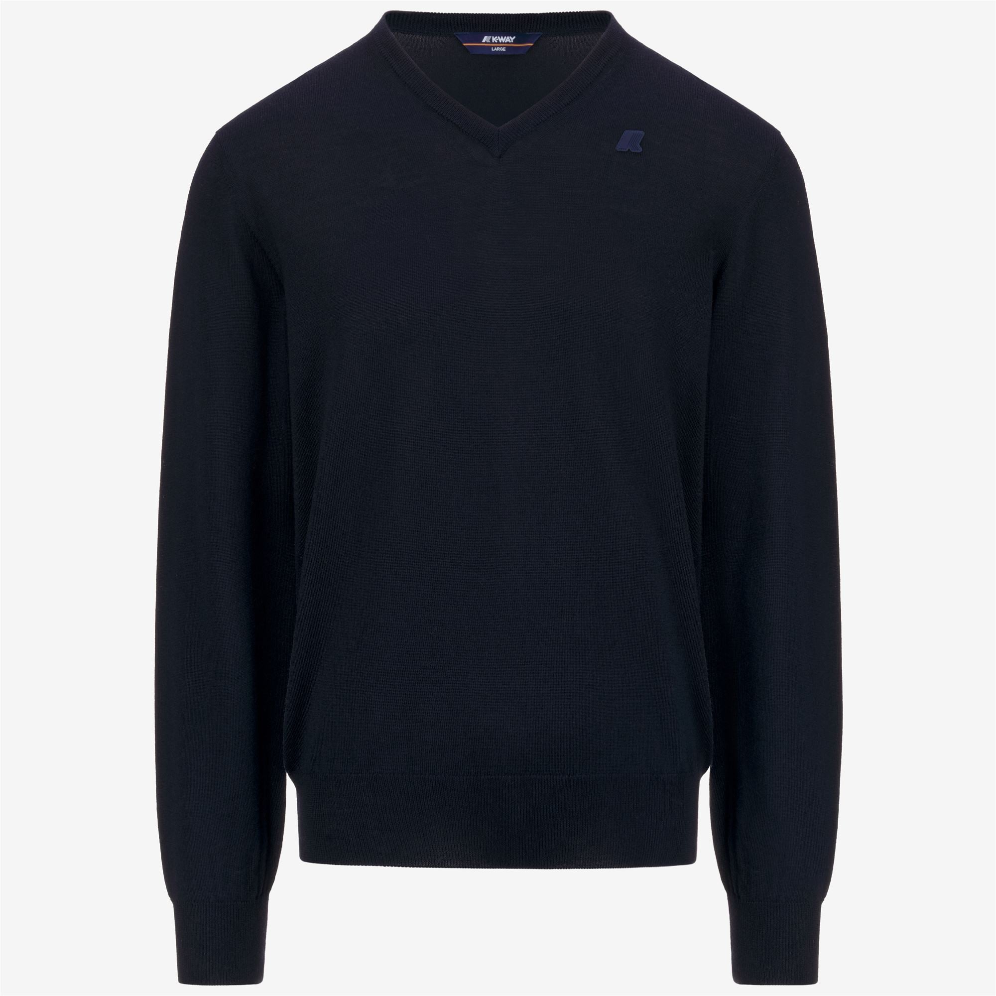 Knitwear_MAN_ANTOINE MERINO_Pull Over_Blue Depth - Commercial 1