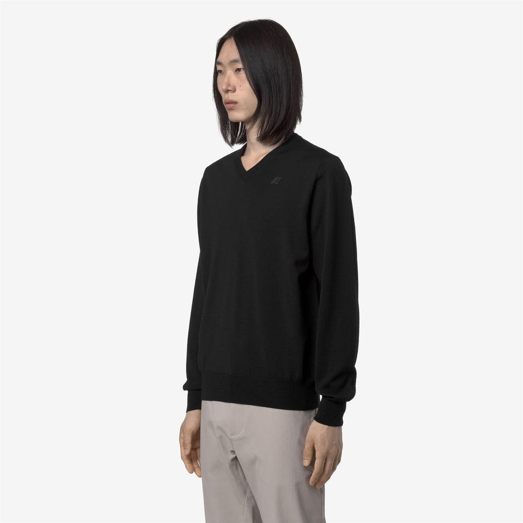 Knitwear_MAN_ANTOINE MERINO_Pull Over_Black Pure - Commercial 5