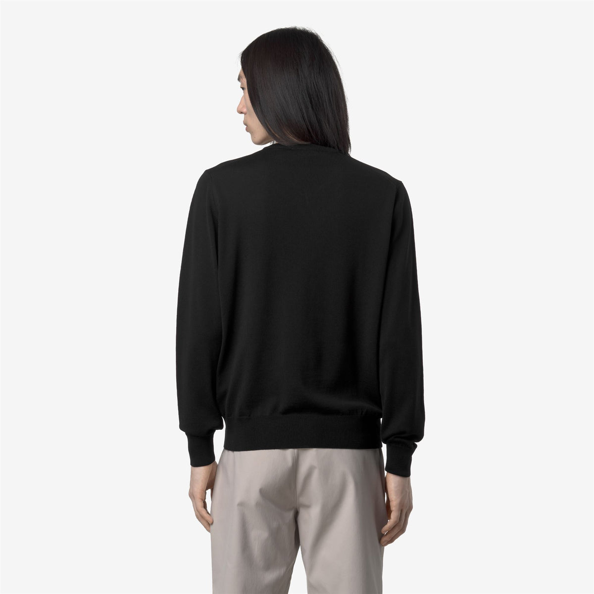 Knitwear_MAN_ANTOINE MERINO_Pull Over_Black Pure - Commercial 6