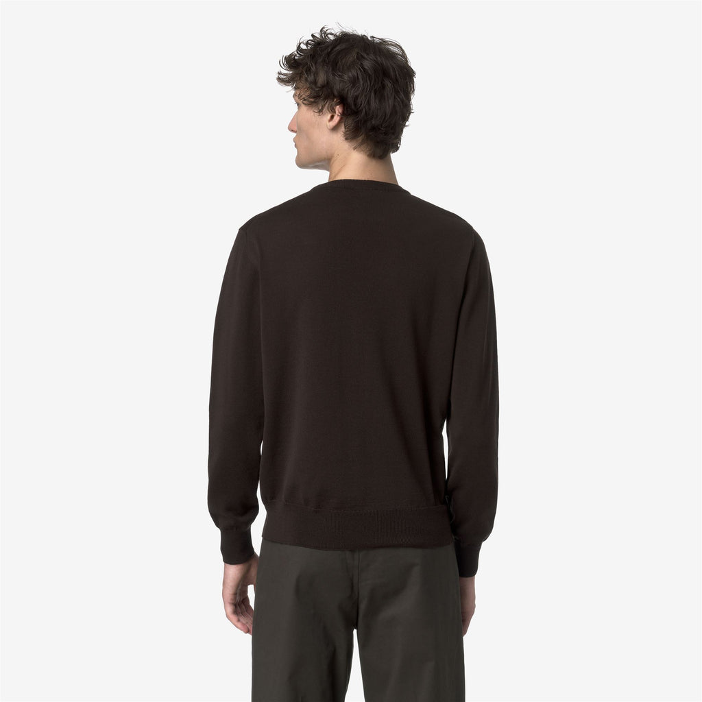 Knitwear_MAN_SEBASTIEN MERINO_Pull Over_Black Coffee - Commercial 6