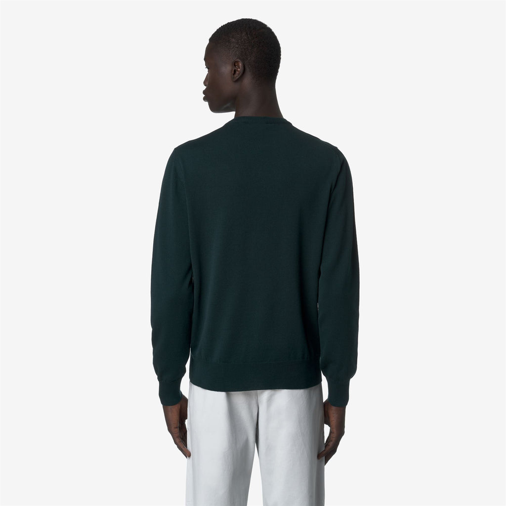 Knitwear_MAN_SEBASTIEN MERINO_Pull Over_Green Ponderosa - Commercial 6