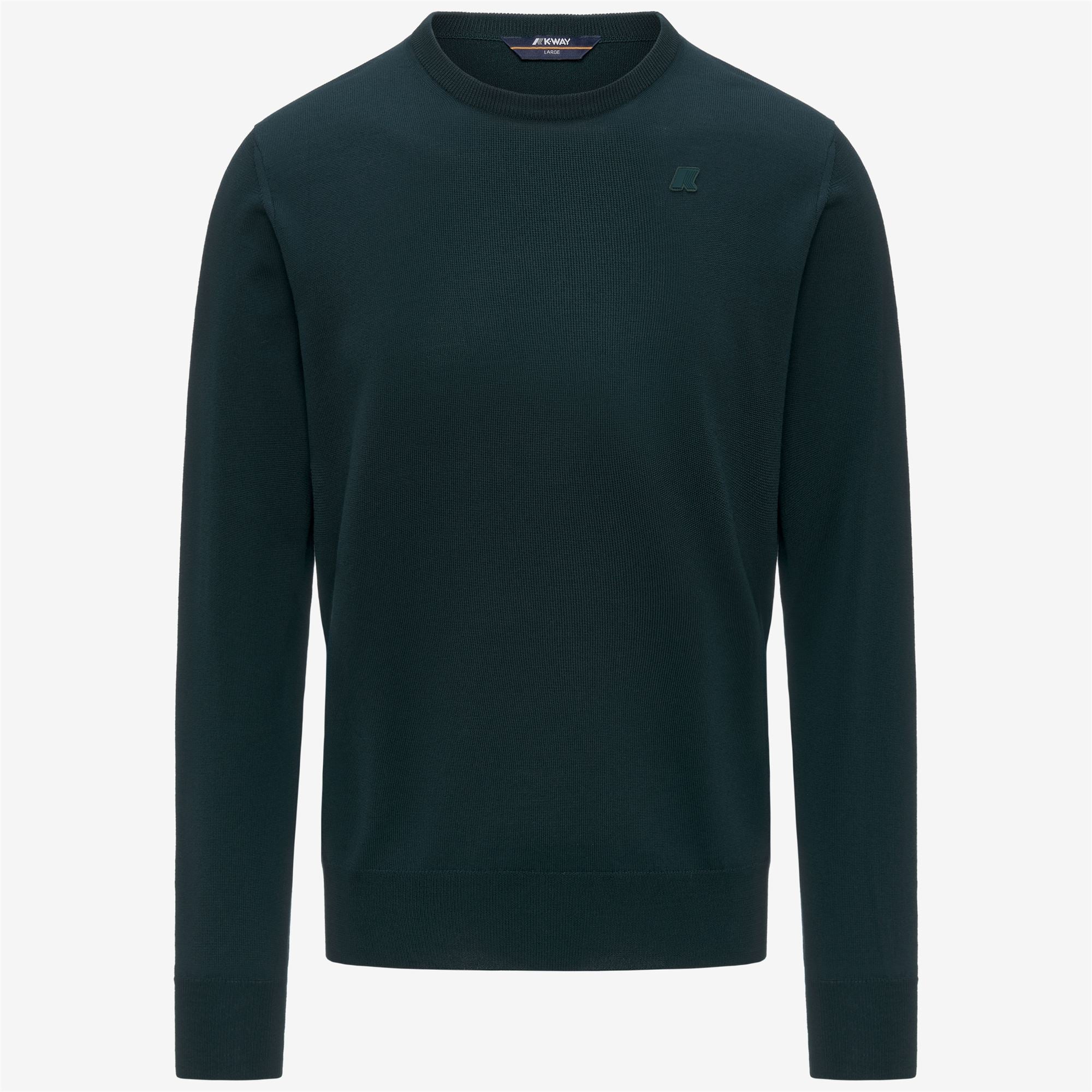 Knitwear_MAN_SEBASTIEN MERINO_Pull Over_Green Ponderosa - Commercial 1