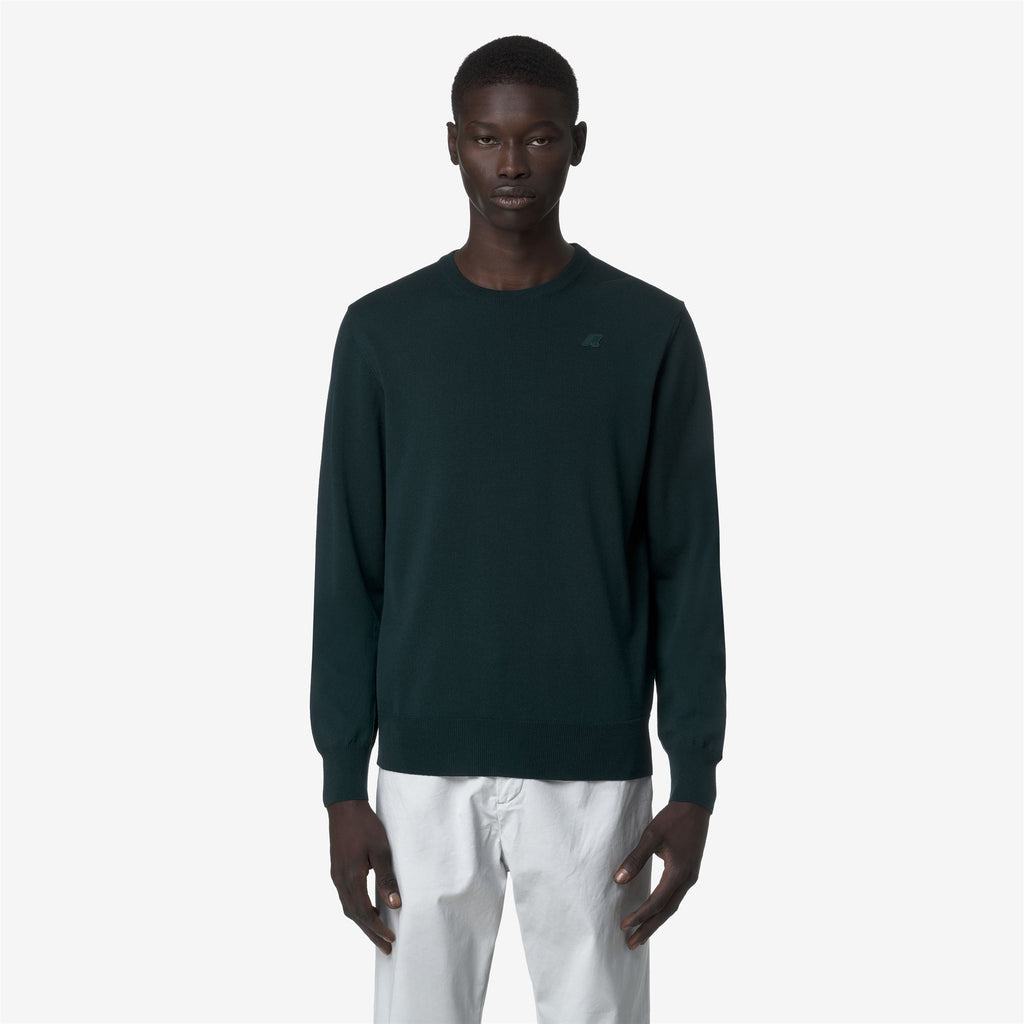 Knitwear_MAN_SEBASTIEN MERINO_Pull Over_Green Ponderosa - Commercial 4
