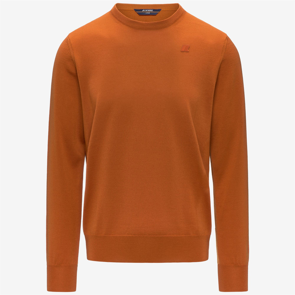 Knitwear_MAN_SEBASTIEN MERINO_Pull Over_Orange Rust - Commercial 1