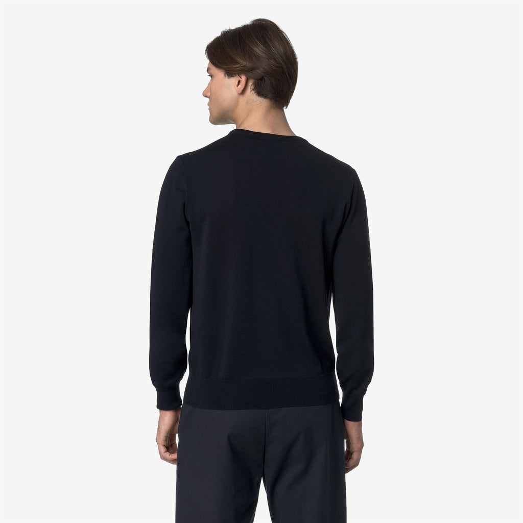 Knitwear_MAN_SEBASTIEN MERINO_Pull Over_Blue Depth - Commercial 6