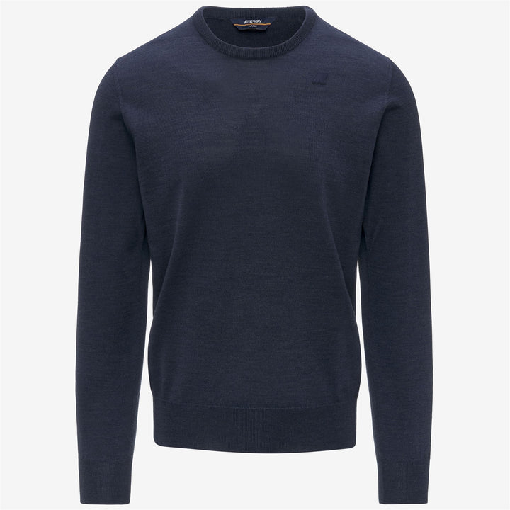 Faded blue Men's Merino Wool Crewneck Pullover 5