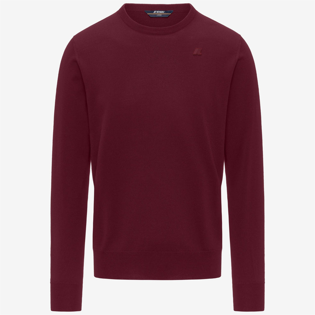 Knitwear_MAN_SEBASTIEN MERINO_Pull Over_Red Rododendro - Commercial 1