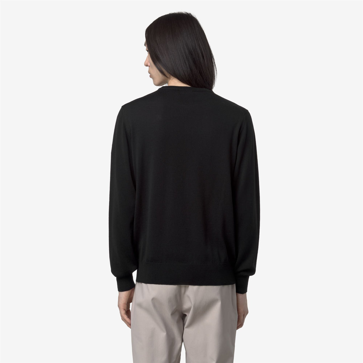 Knitwear_MAN_SEBASTIEN MERINO_Pull Over_Black Pure - Commercial 6