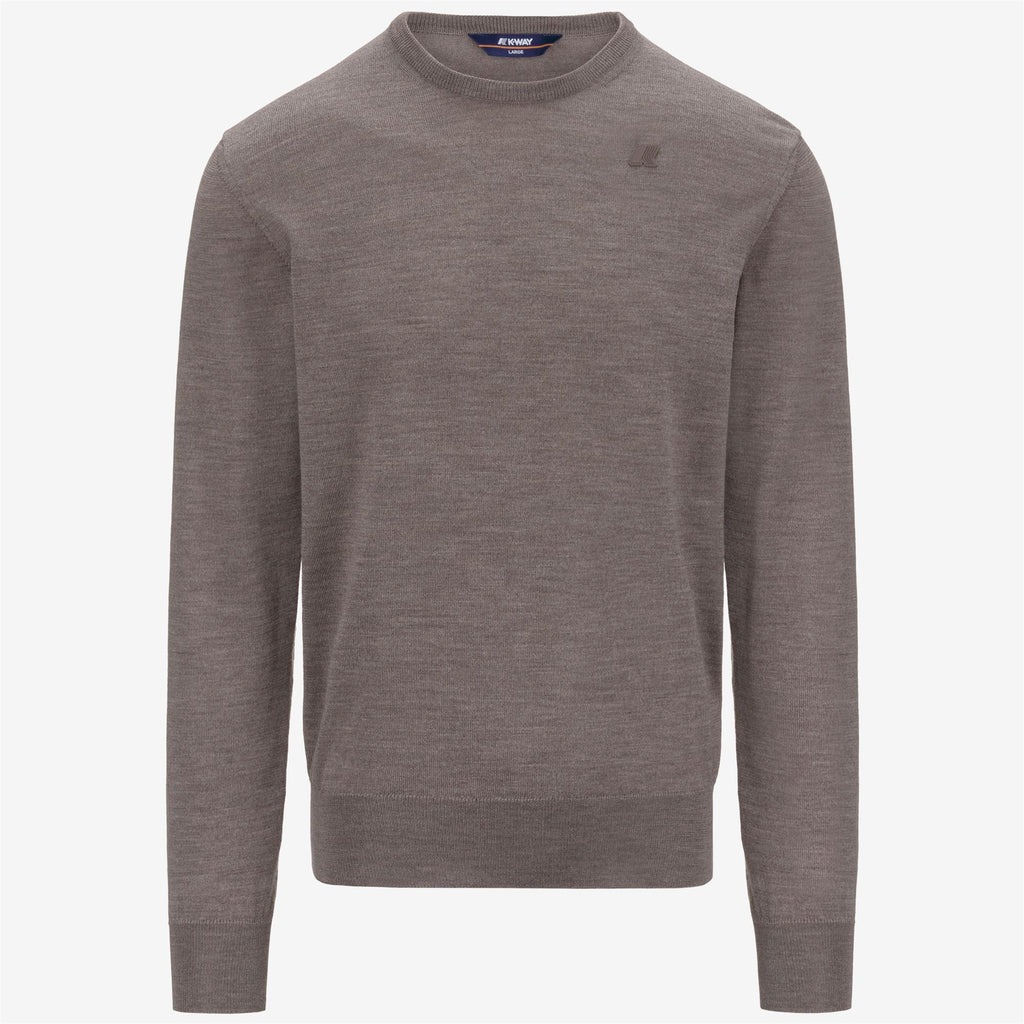 Knitwear_MAN_SEBASTIEN MERINO_Pull Over_Beige Taupe - Commercial 1