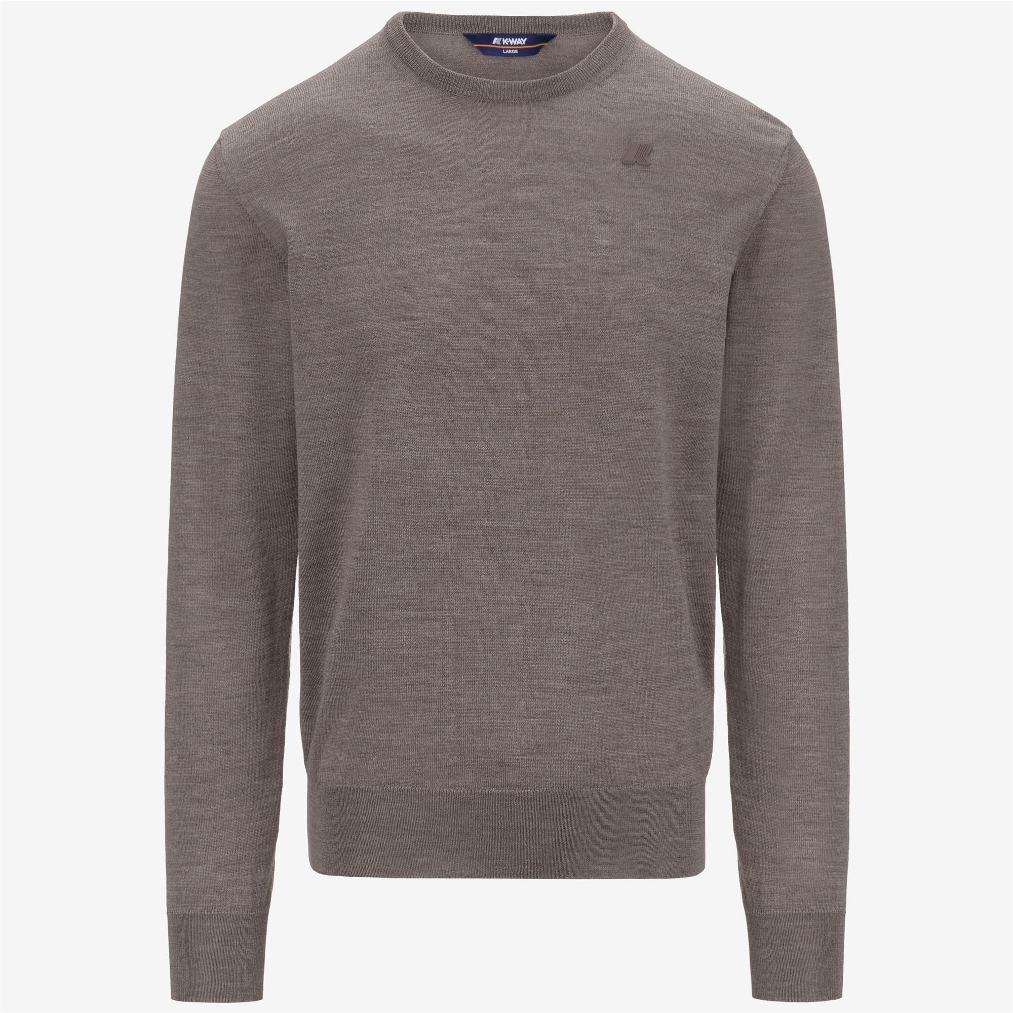 Knitwear_MAN_SEBASTIEN MERINO_Pull Over_Beige Taupe - Commercial 1