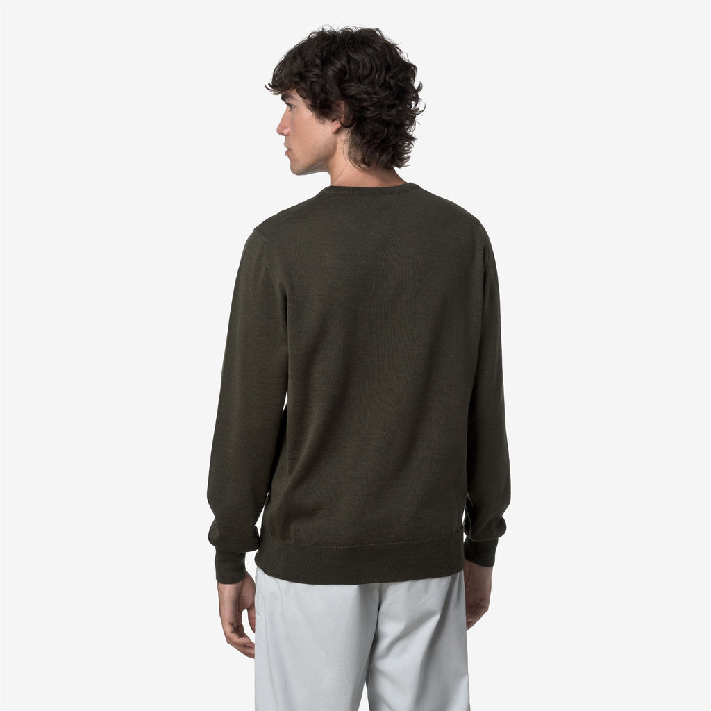 Knitwear_MAN_SEBASTIEN MERINO_Pull Over_GREEN BLACKISH - Commercial 6