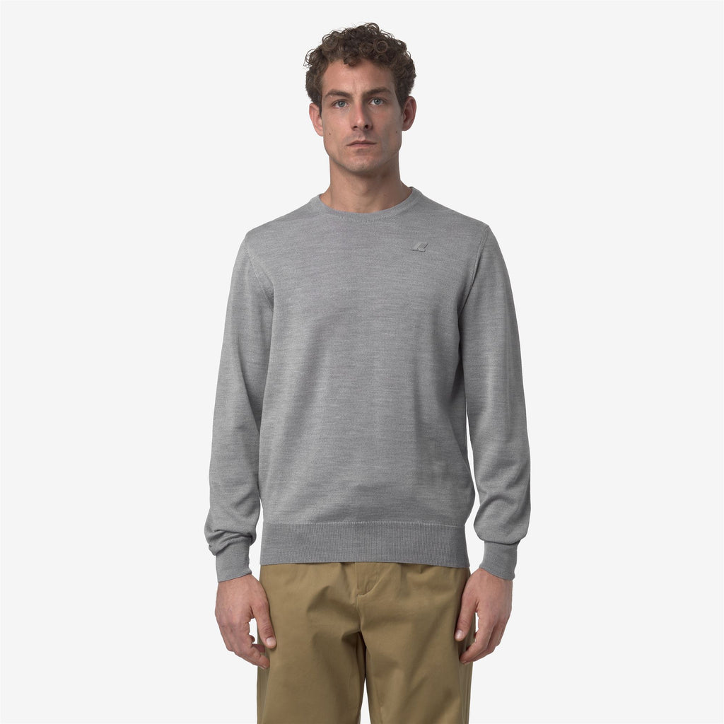 Knitwear_MAN_SEBASTIEN MERINO_Pull Over_Beige Greyish - Commercial 4