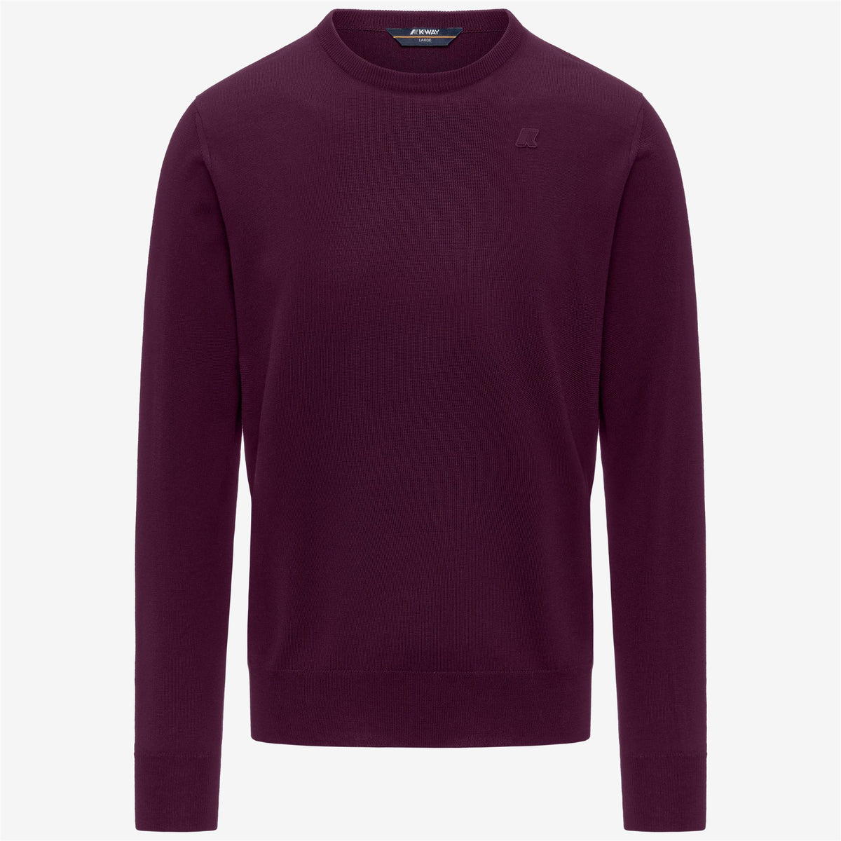 Knitwear_MAN_SEBASTIEN MERINO_Pull Over_Violet Wine - Commercial 1
