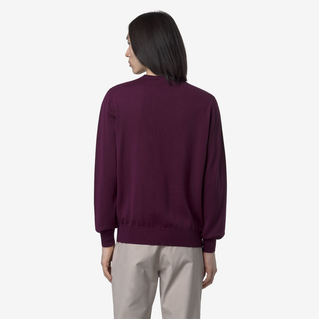 Knitwear_MAN_SEBASTIEN MERINO_Pull Over_Violet Wine - Commercial 6
