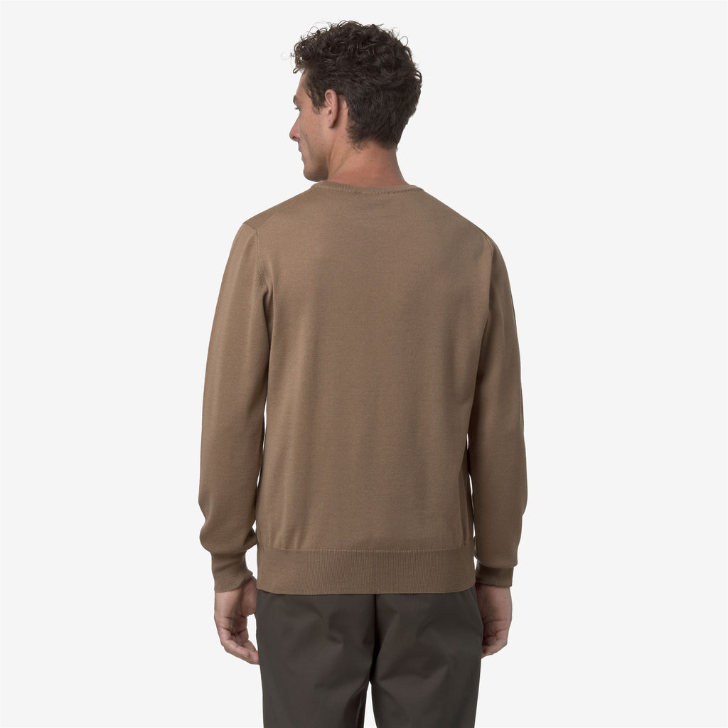 Knitwear_MAN_SEBASTIEN MERINO_Pull Over_BROWN CARTOUCHE - Commercial 6