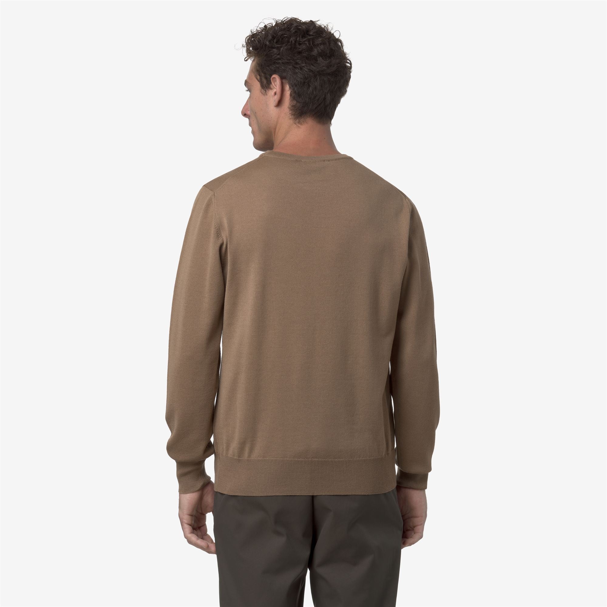 Knitwear_MAN_SEBASTIEN MERINO_Pull Over_BROWN CARTOUCHE - Commercial 6