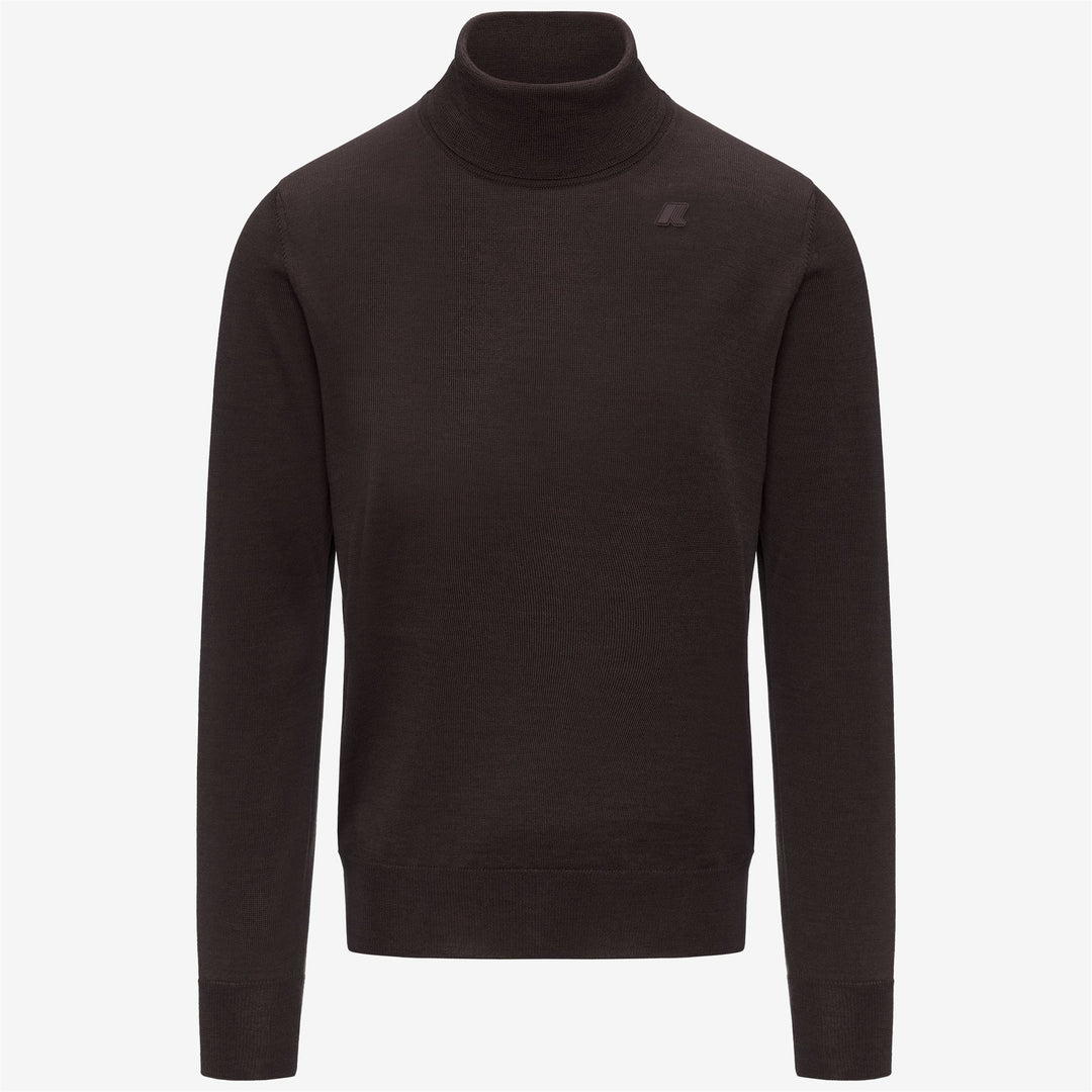 Black coffee Men's Merino Wool Turtleneck Pullover 01