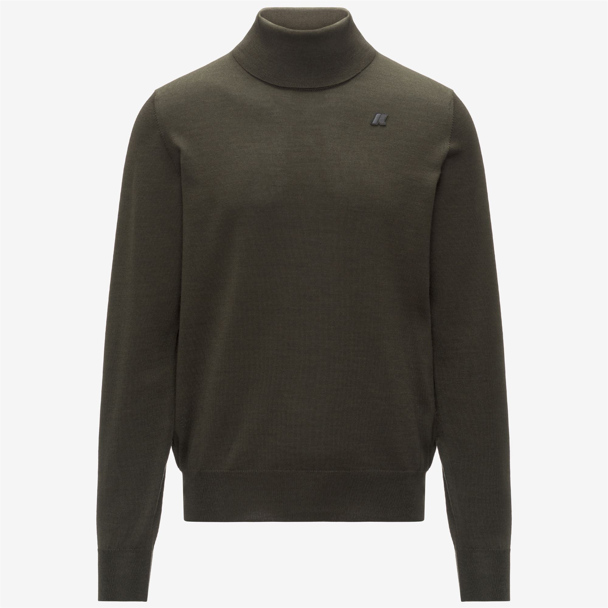 Knitwear_MAN_HENRY MERINO_Pull Over_GREEN BLACKISH - Commercial 1