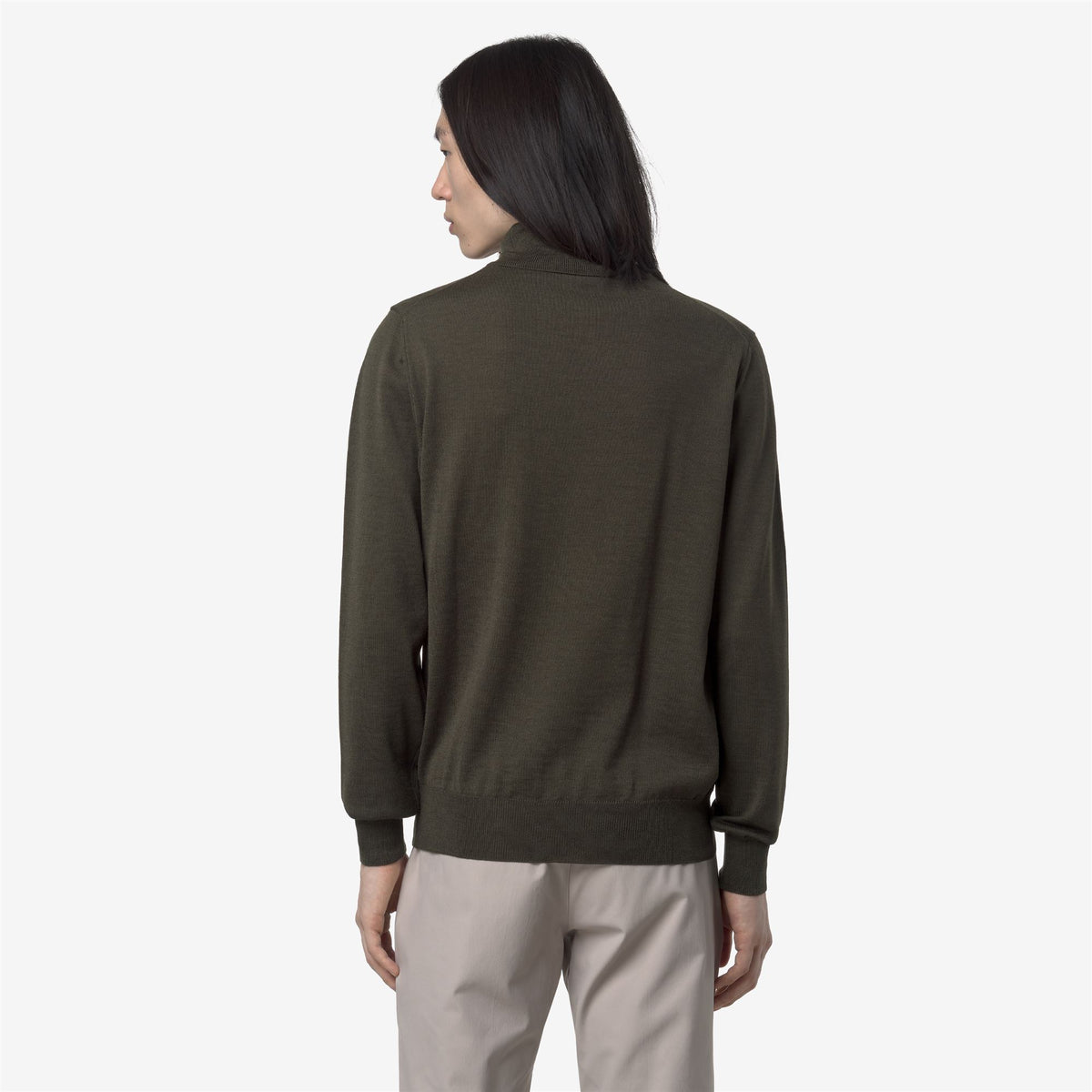 Knitwear_MAN_HENRY MERINO_Pull Over_GREEN BLACKISH - Commercial 6
