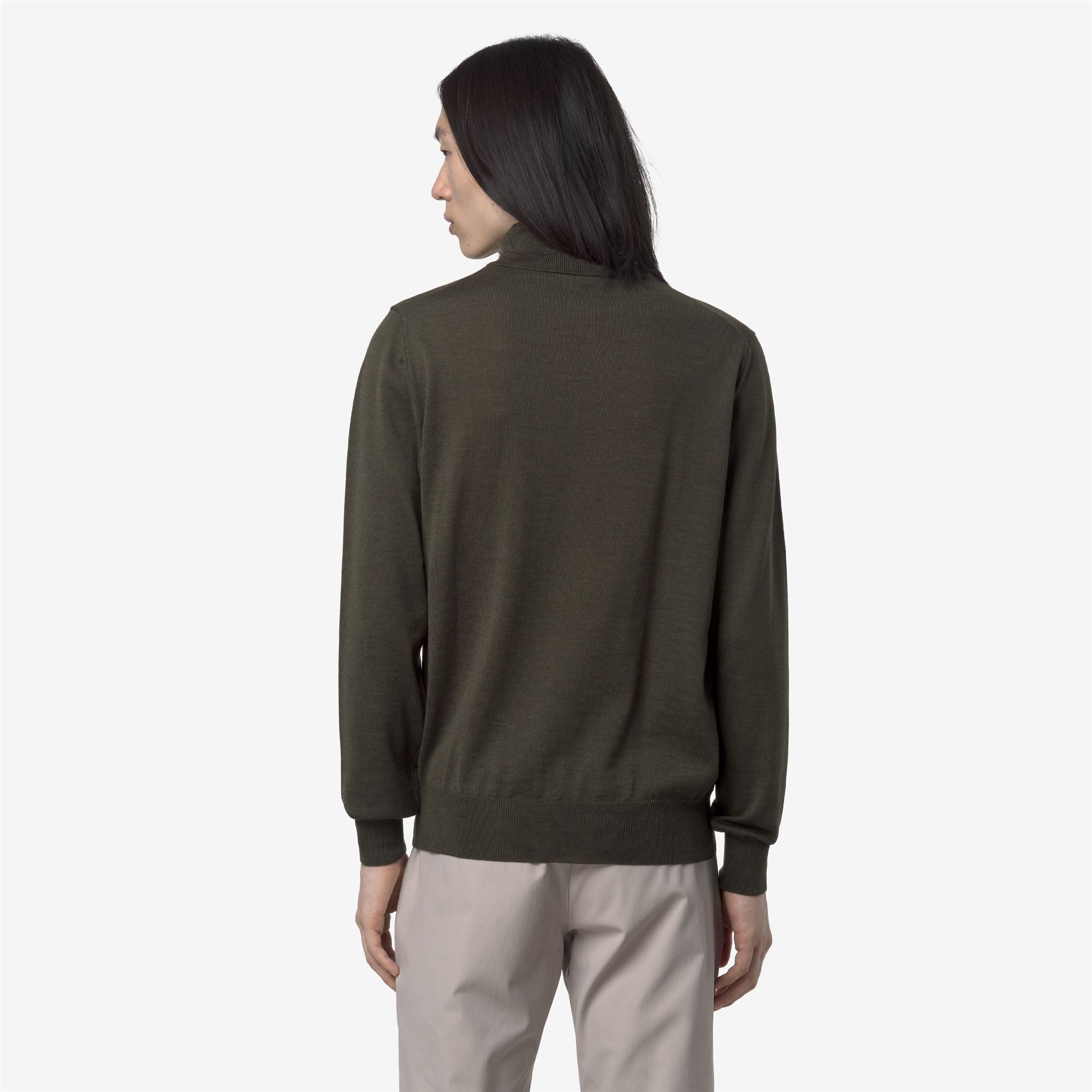 Knitwear_MAN_HENRY MERINO_Pull Over_GREEN BLACKISH - Commercial 6