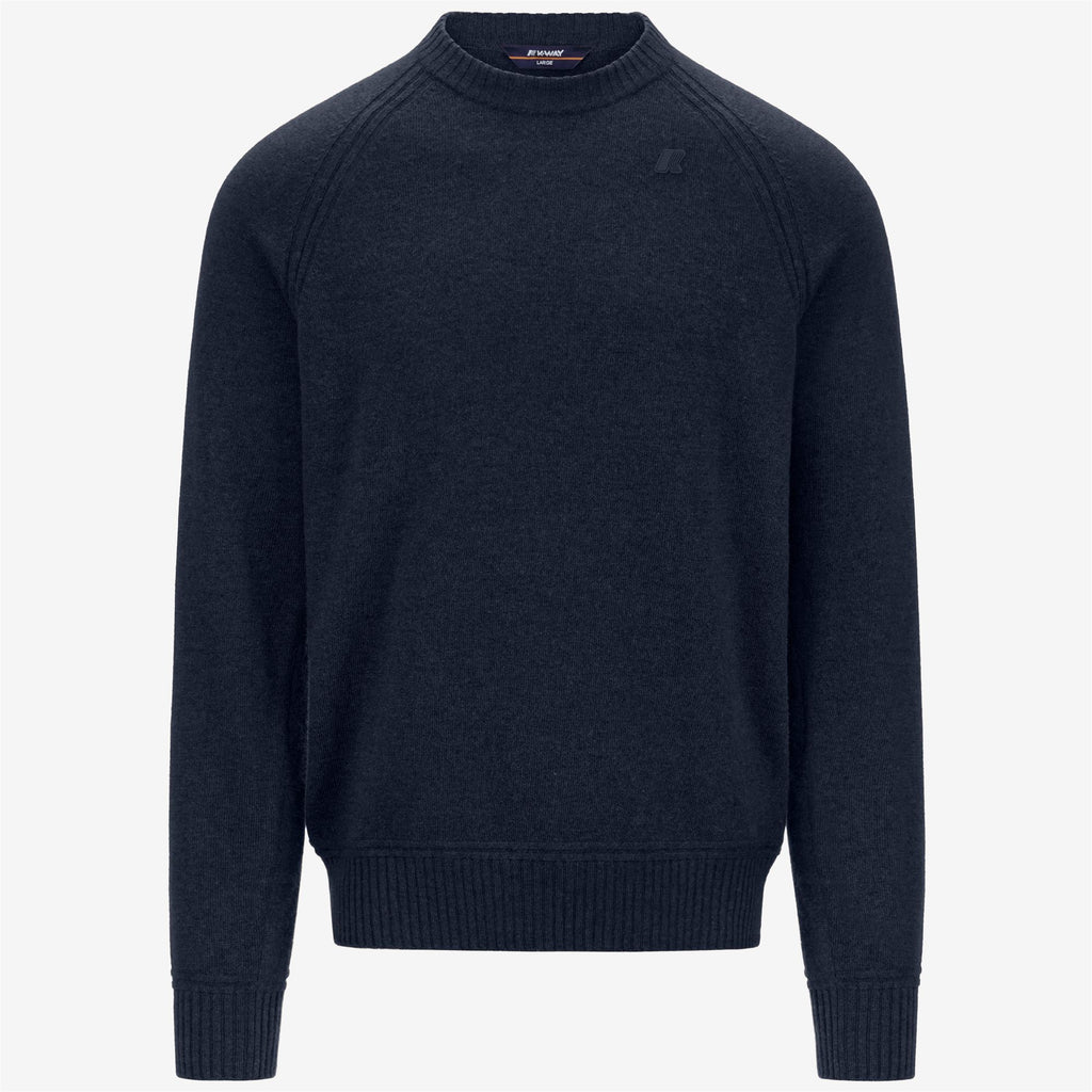 Knitwear_MAN_SEBAS WOOL CASHMERE_Pull Over_Blue Depth - Commercial 1