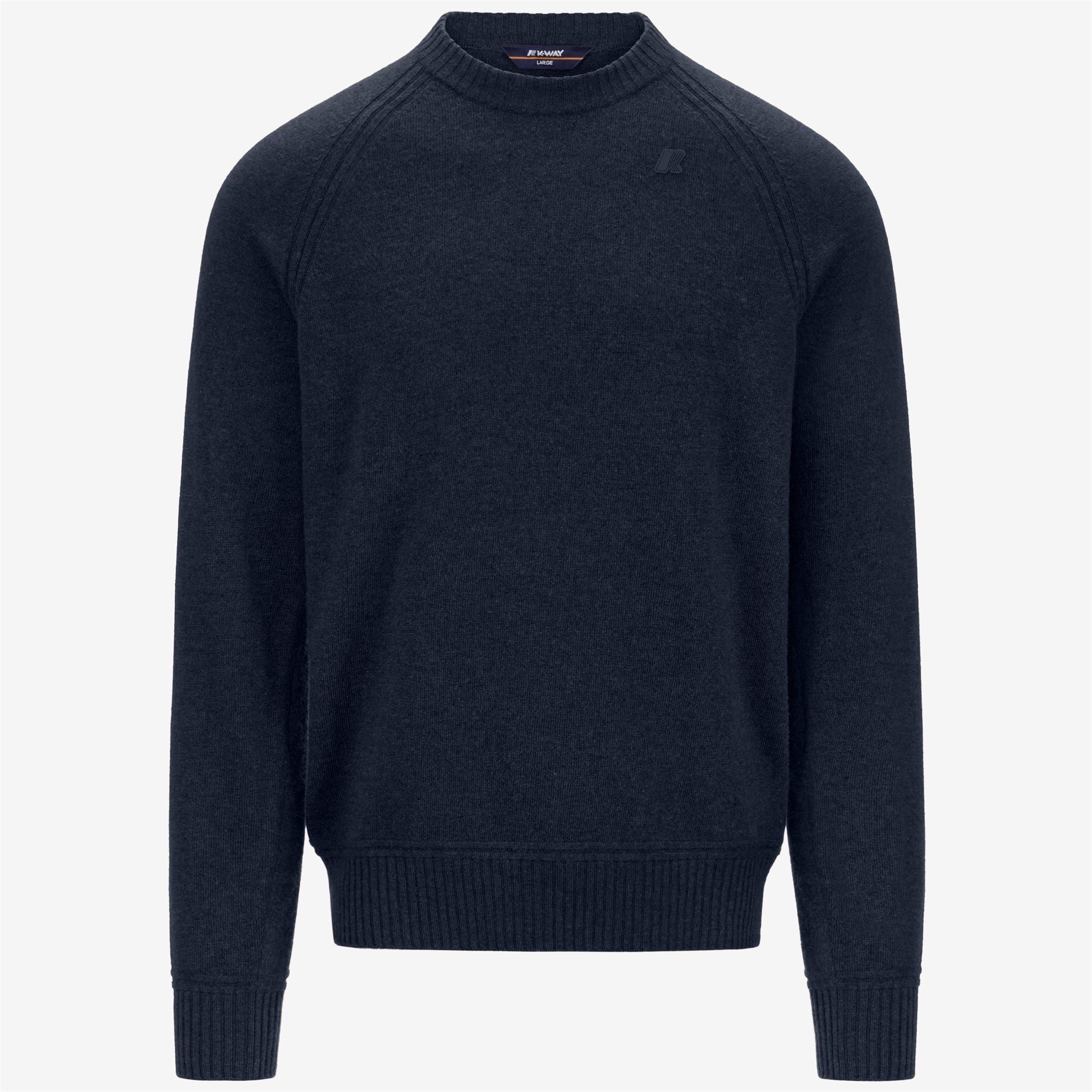 Knitwear_MAN_SEBAS WOOL CASHMERE_Pull Over_Blue Depth - Commercial 1