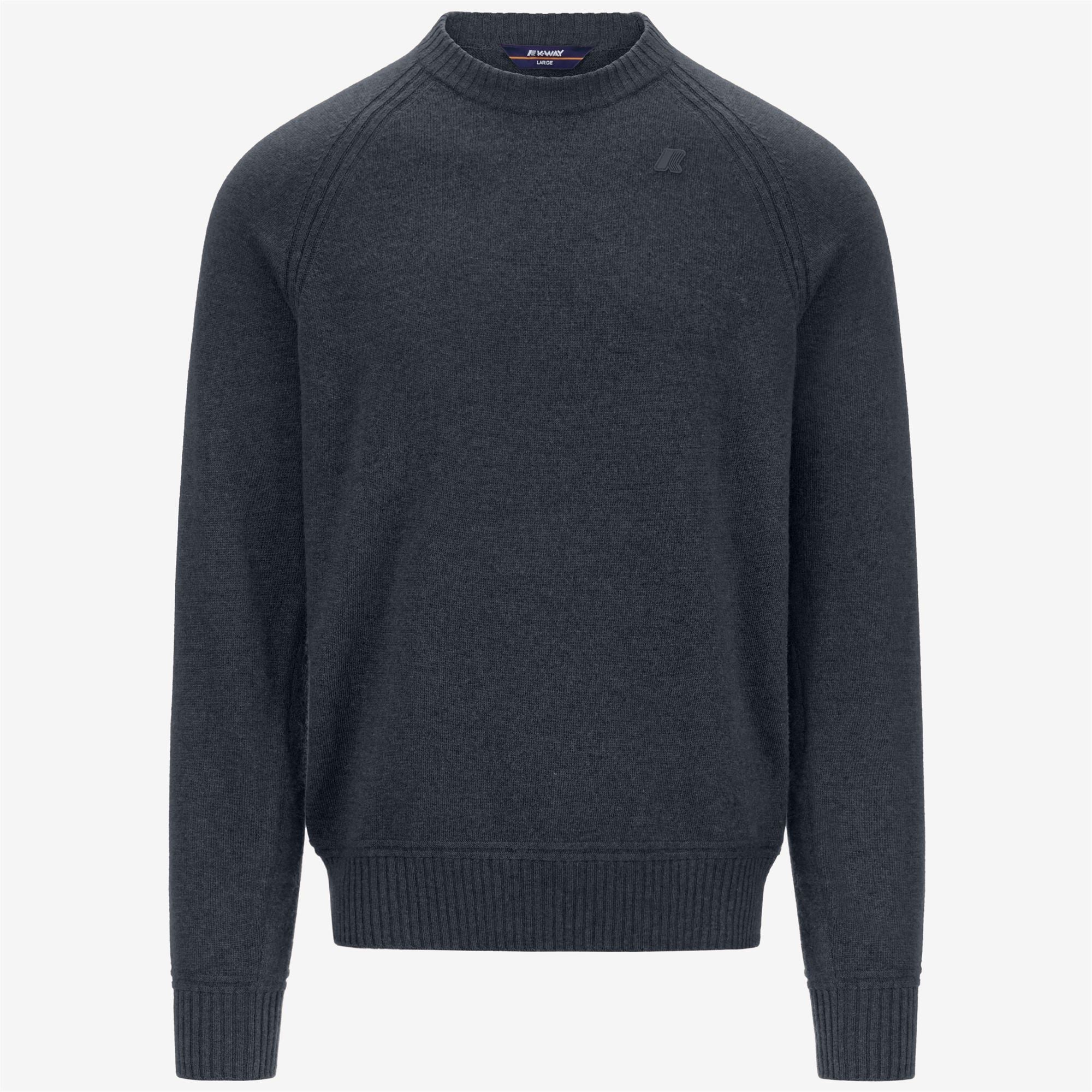 Knitwear_MAN_SEBAS WOOL CASHMERE_Pull Over_Carbon Mel - Commercial 1