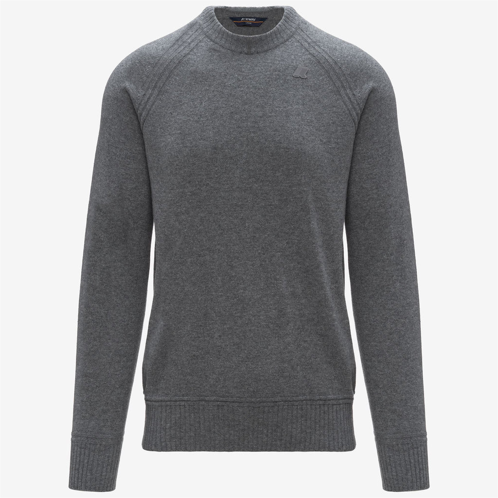 Knitwear_MAN_SEBAS WOOL CASHMERE_Pull Over_Grey Mid Mel - Commercial 1