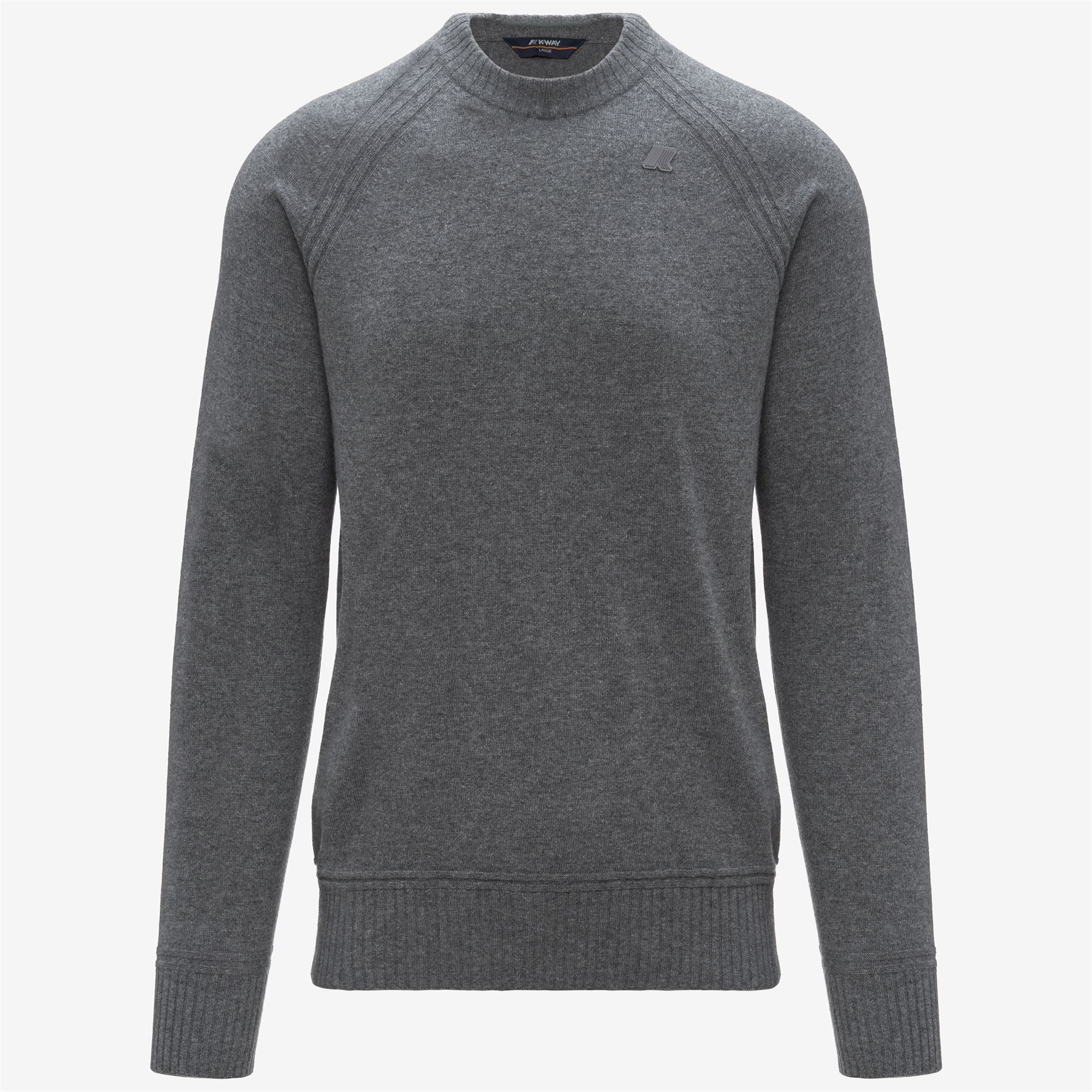 Knitwear_MAN_SEBAS WOOL CASHMERE_Pull Over_Grey Mid Mel - Commercial 1