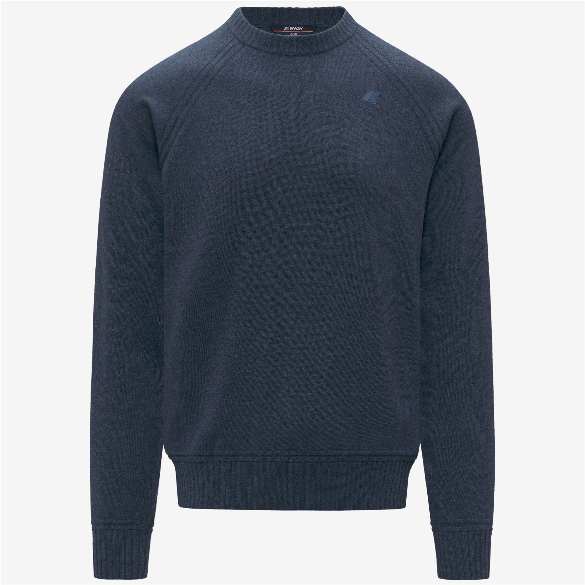 Knitwear_MAN_SEBAS WOOL CASHMERE_Pull Over_Blue Riviera Mel - Commercial 1