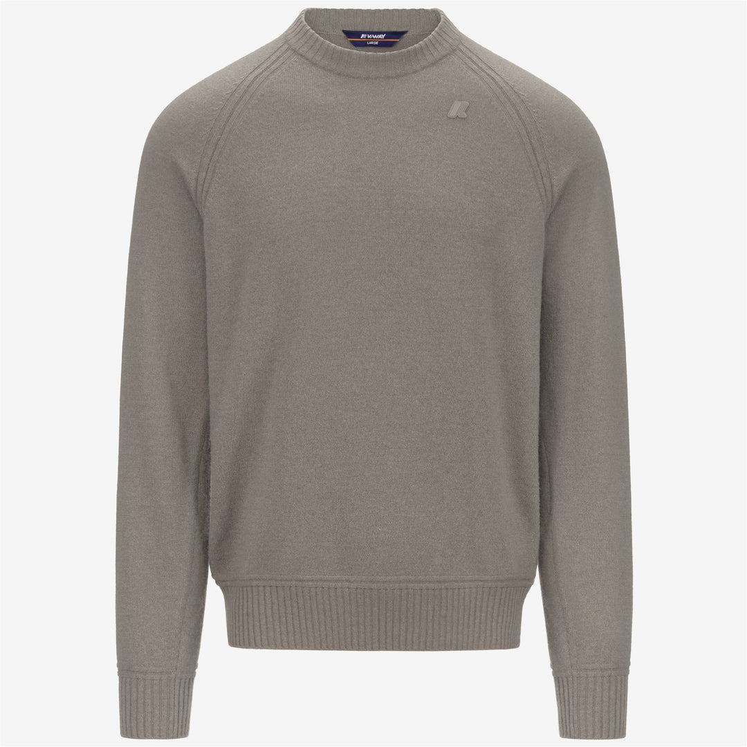 Beige Men's Wool Cashmere Crewneck Jumper main