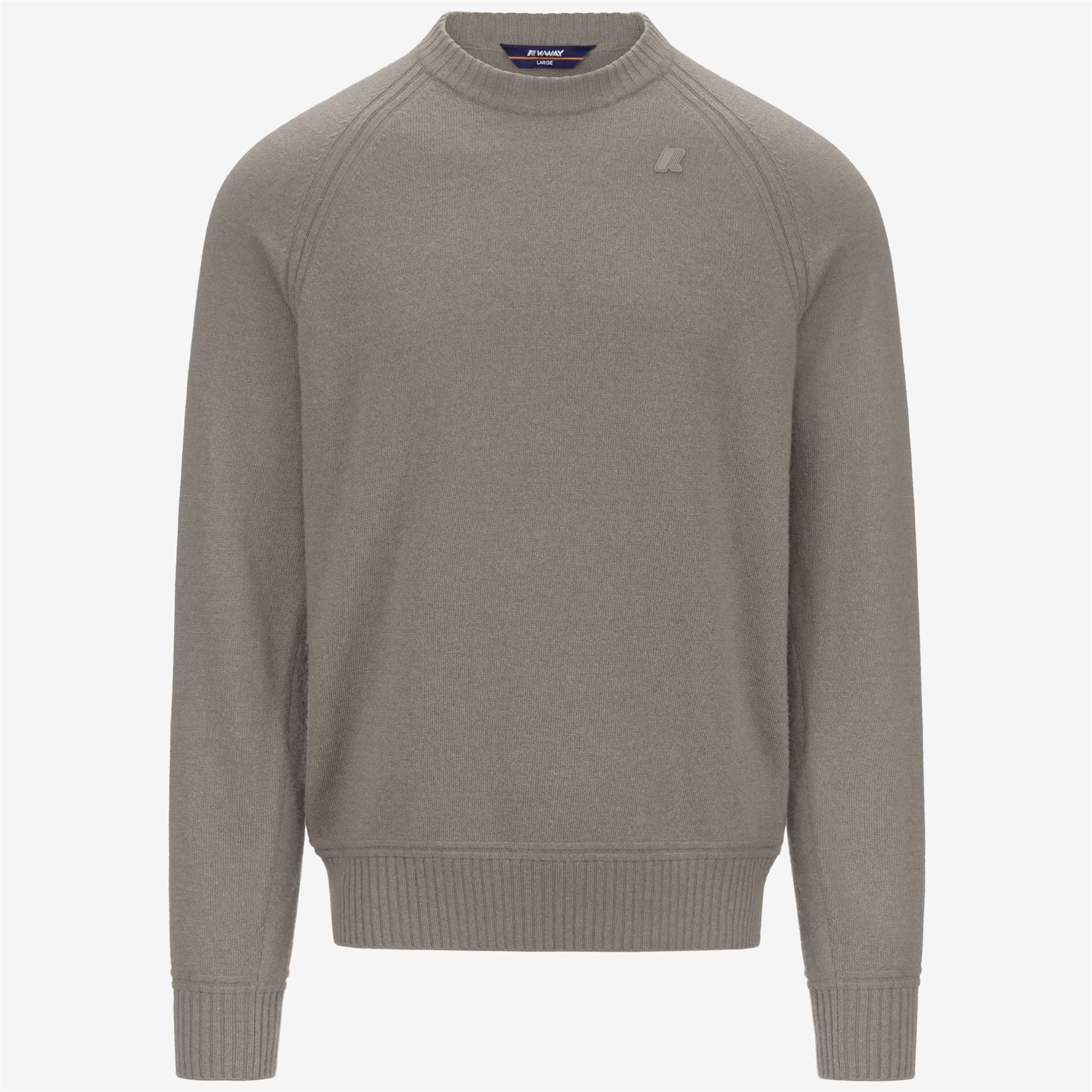 Knitwear_MAN_SEBAS WOOL CASHMERE_Pull Over_Beige Brown Mel - Commercial 1