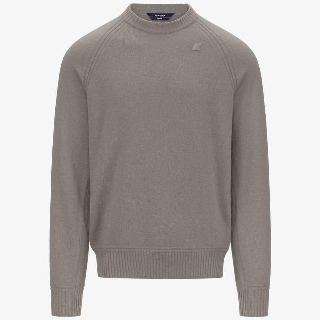 Knitwear_MAN_SEBAS WOOL CASHMERE_Pull Over_Beige Brown Mel - Commercial 1