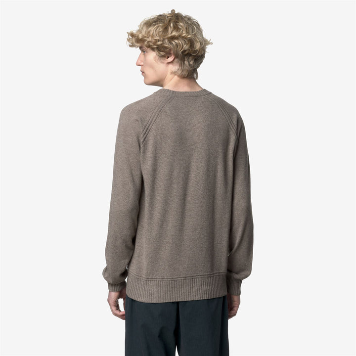 Beige Men's Wool Cashmere Crewneck Jumper 3