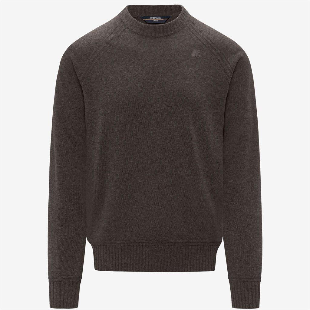 Knitwear_MAN_SEBAS WOOL CASHMERE_Pull Over_Brown Drum Mel - Commercial 1
