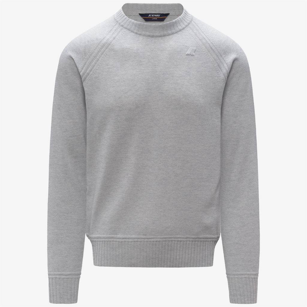 Knitwear_MAN_SEBAS WOOL CASHMERE_Pull Over_Grey Lt Mel - Commercial 1