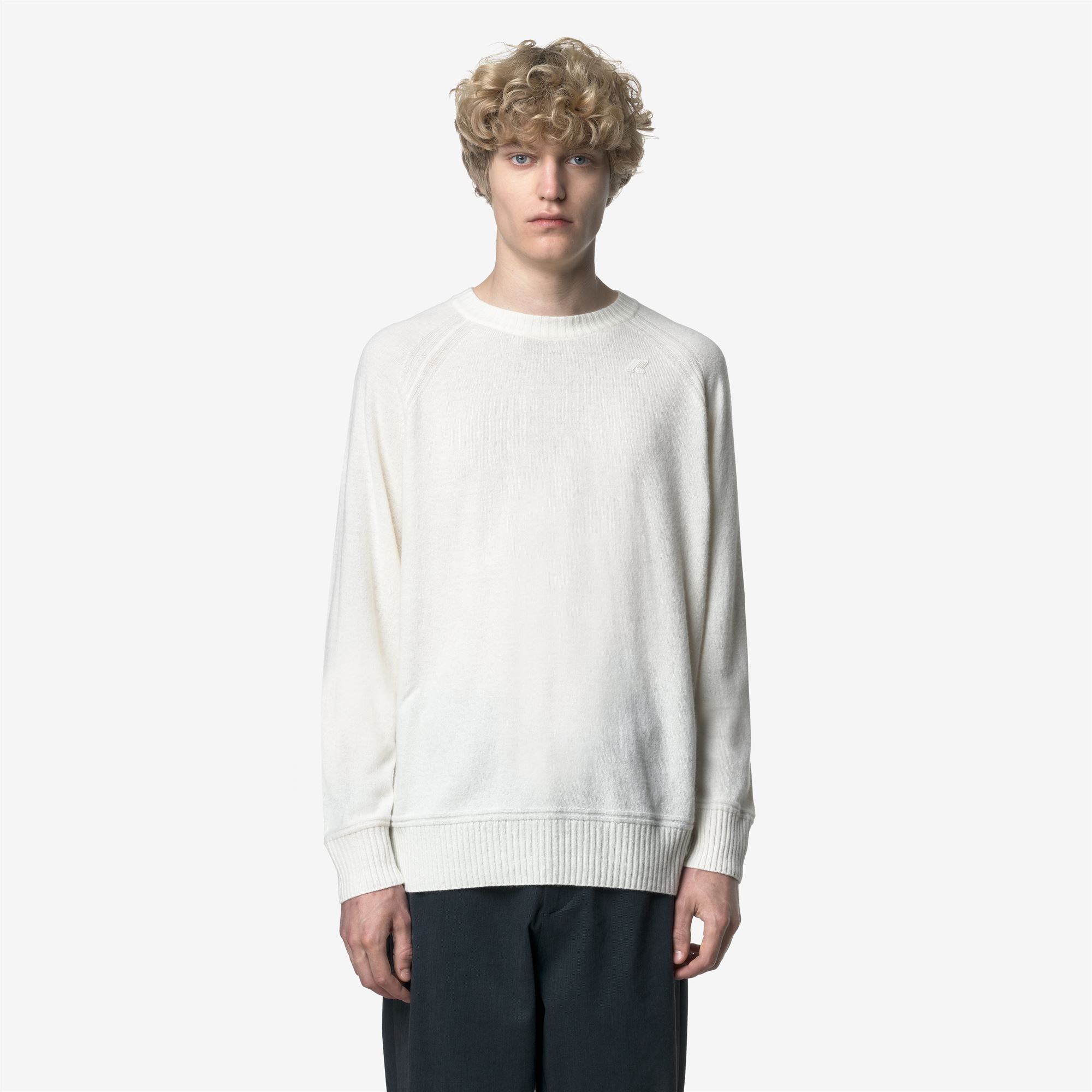 Knitwear_MAN_SEBAS WOOL CASHMERE_Pull Over_White Gardenia - Commercial 4