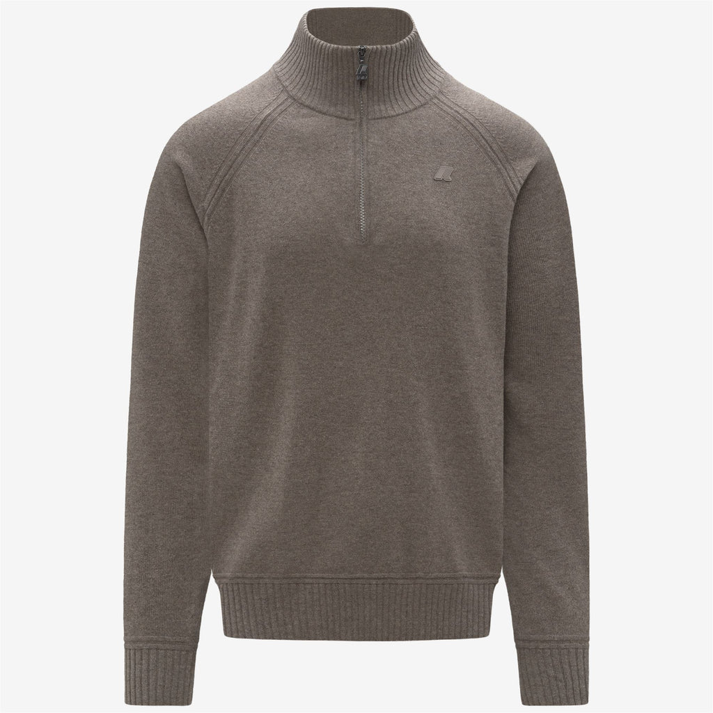 Knitwear_MAN_CADRAS WOOL CASHMERE_Polo_Beige Brown Mel - Commercial 1