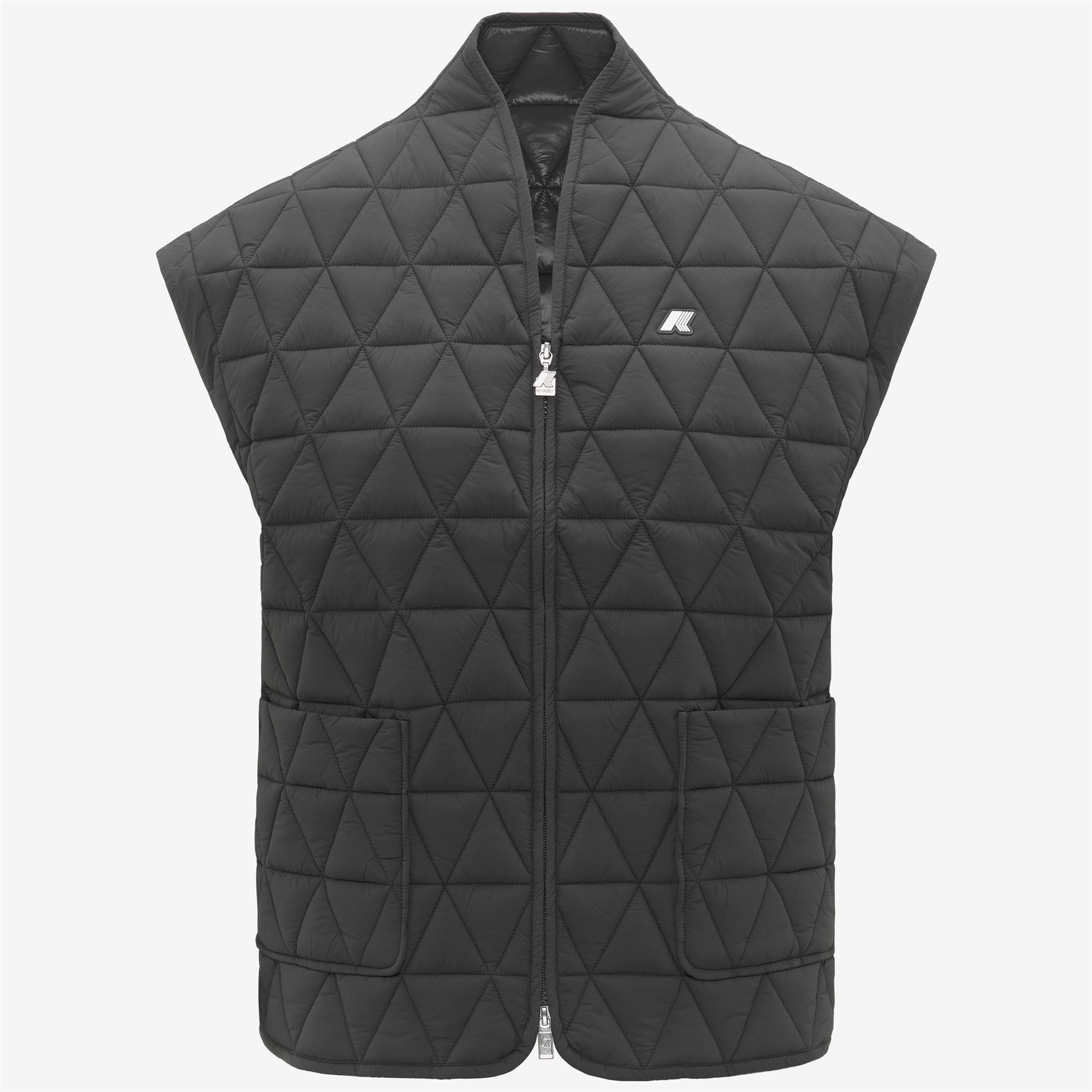 Jackets_WOMAN_SALOIRE DIAMOND QUILTED WARM AF_Short_Grey Shadow Dk - Commercial 1