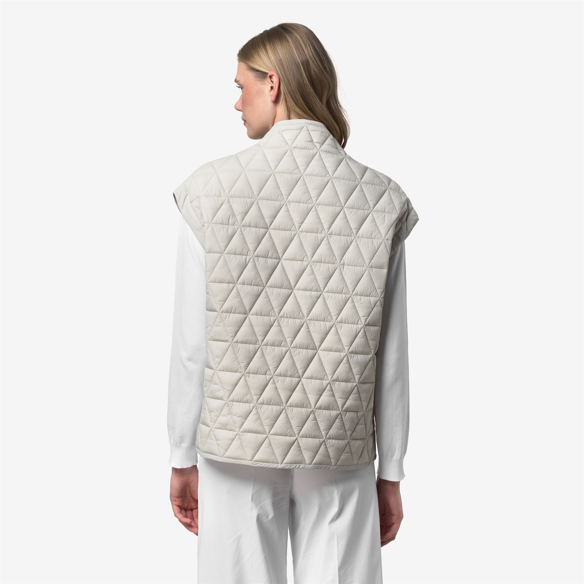 Jackets_Woman_SALOIRE DIAMOND QUILTED WARM AF_Short_BEIGE LT - Commercial 6