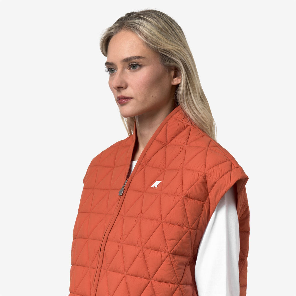 Jackets_Woman_SALOIRE DIAMOND QUILTED WARM AF_Short_Orange Brownish - Commercial 7
