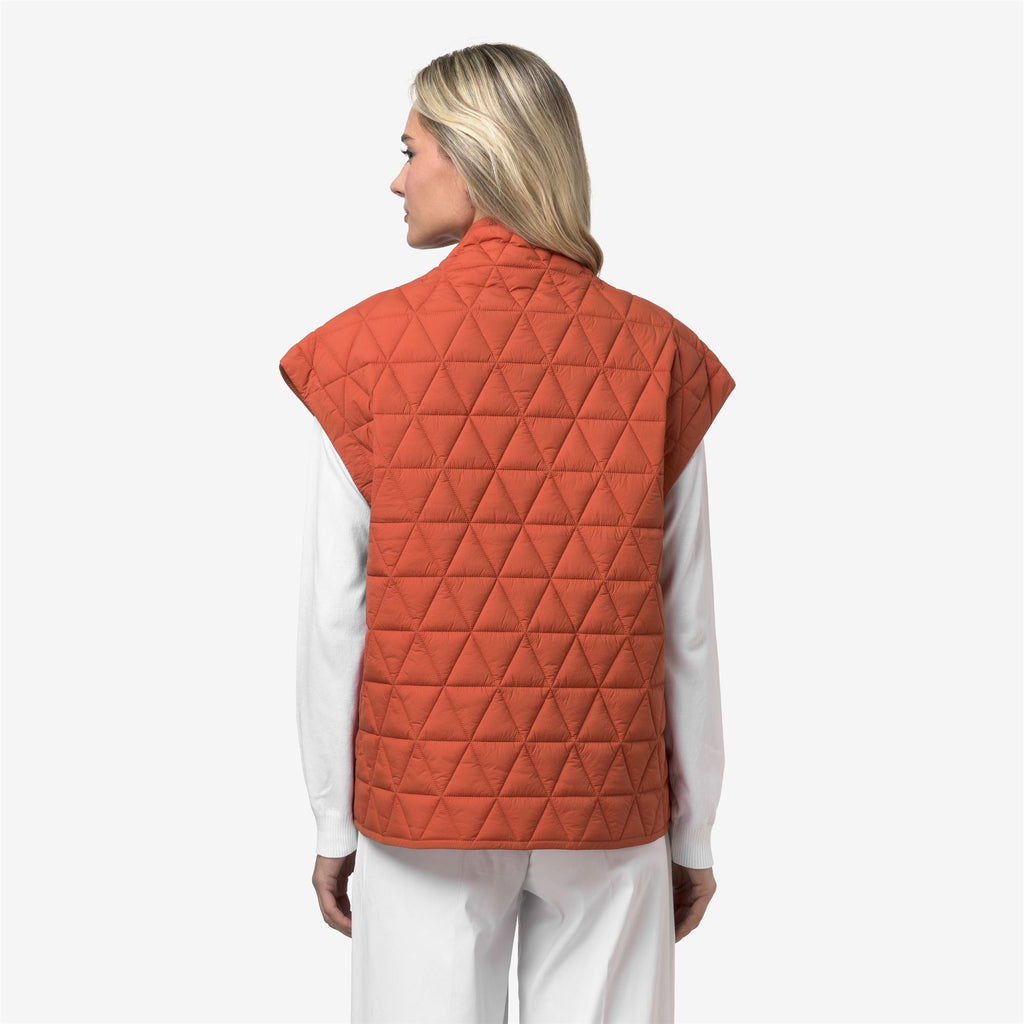 Jackets_Woman_SALOIRE DIAMOND QUILTED WARM AF_Short_Orange Brownish - Commercial 6