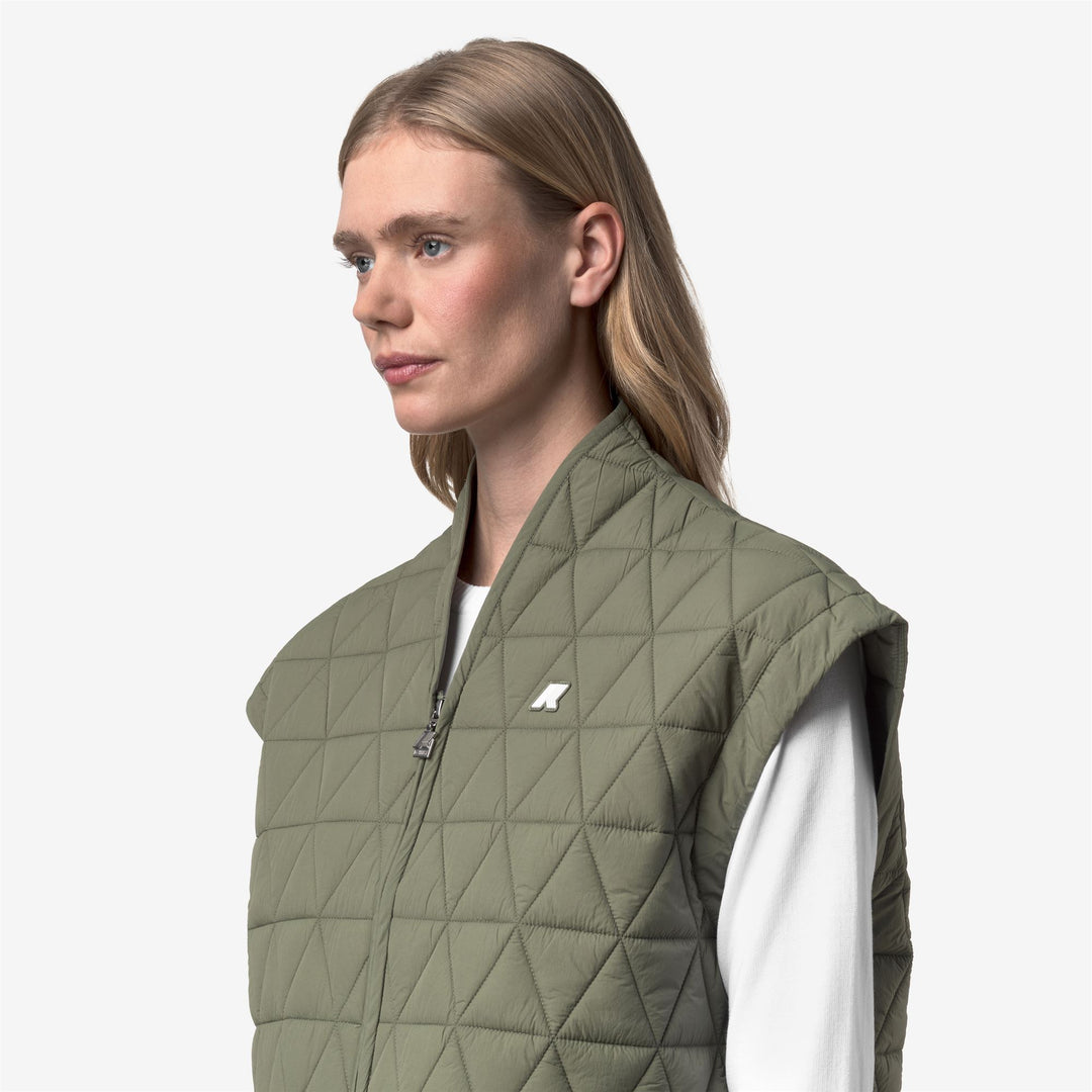 SALOIRE DIAMOND QUILTED WARM AF - Jackets - Short - Woman - GREEN LICHEN main