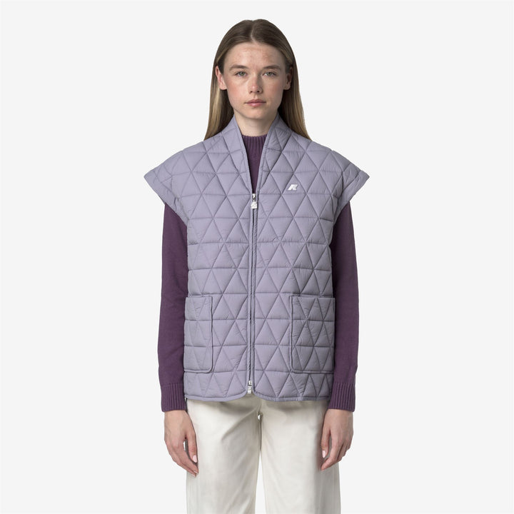 Violet Women's Short Quilted Vest with Eco-Friendly Padding 3