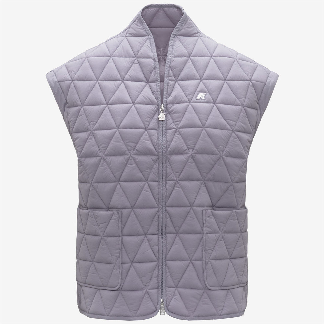 Violet Women's Short Quilted Vest with Eco-Friendly Padding 01