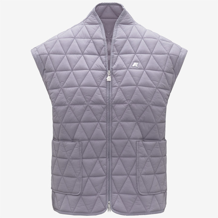 Violet Women's Short Quilted Vest with Eco-Friendly Padding 1