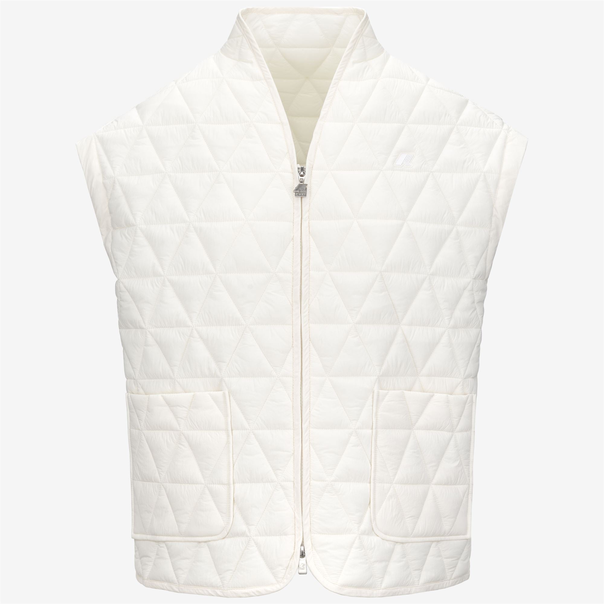 Jackets_WOMAN_SALOIRE DIAMOND QUILTED WARM AF_Short_White Gardenia - Commercial 1