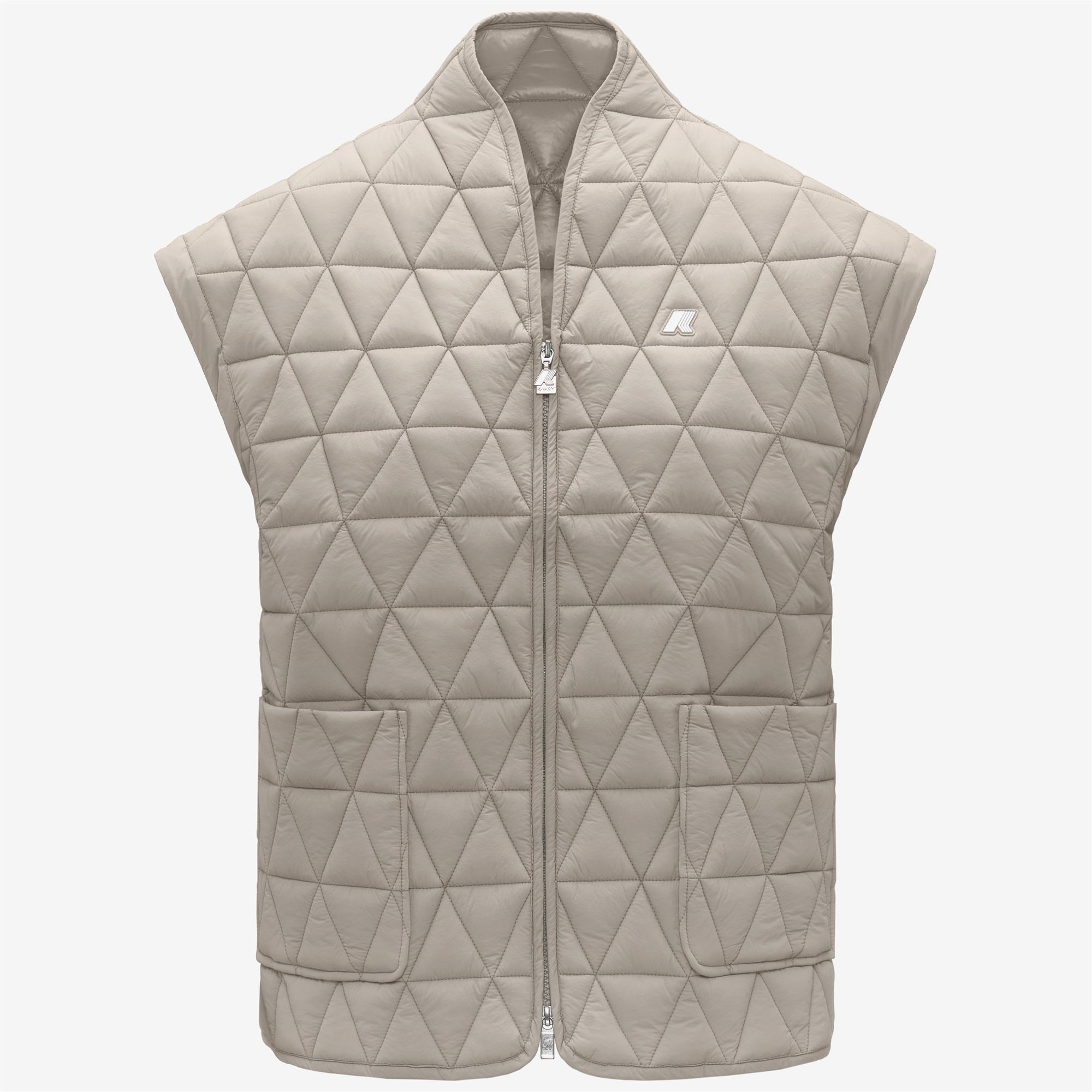 Jackets_WOMAN_SALOIRE DIAMOND QUILTED WARM AF_Short_Beige Cashmere - Commercial 1