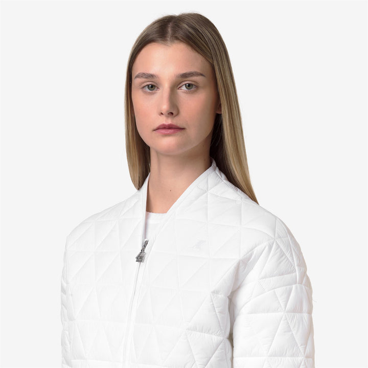 SELIME DIAMOND QUILTED WARM AF - Jackets - Medio - Donna - WHITE 2