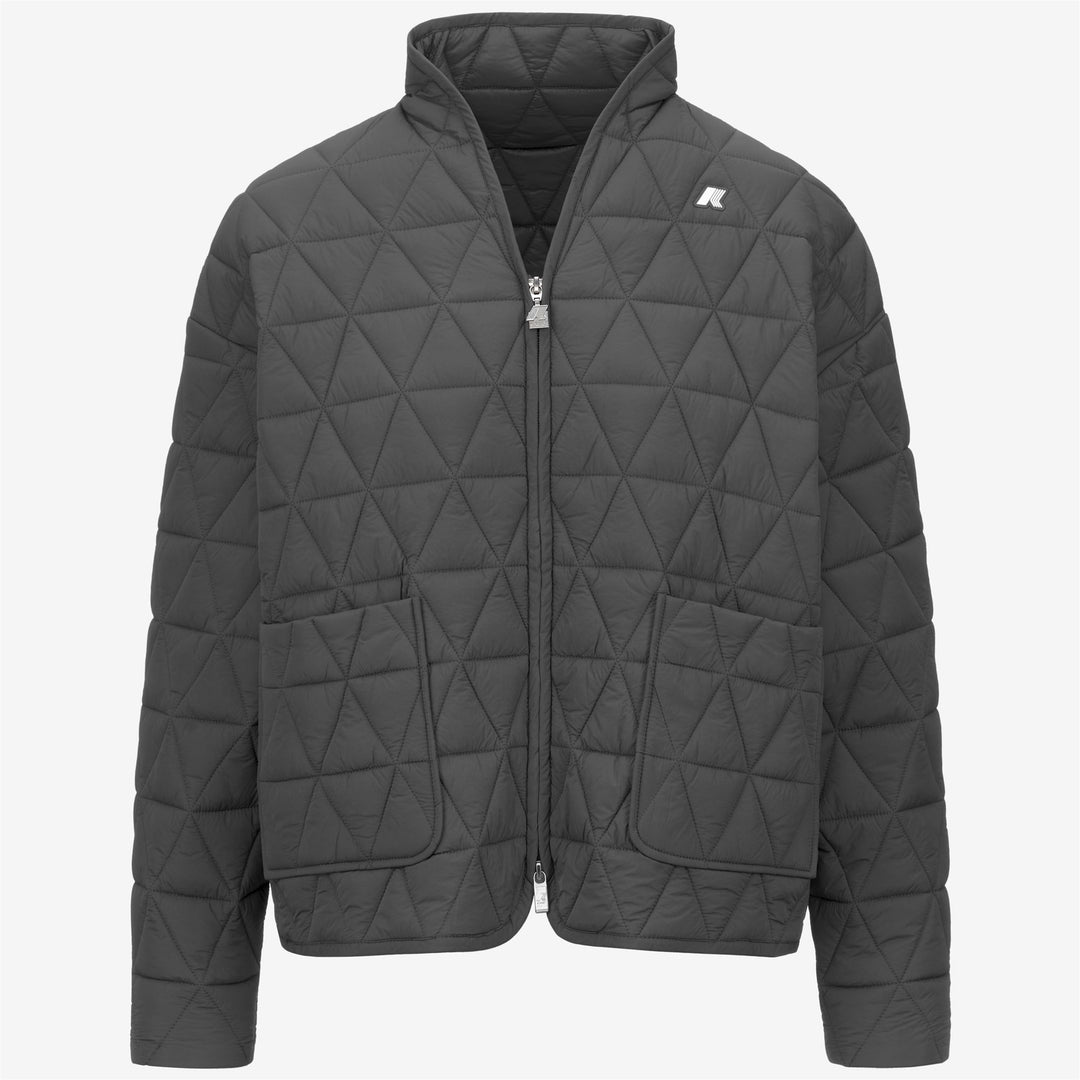 Grey Women's Quilted Mid-Season Jacket with Eco-Friendly Padding main